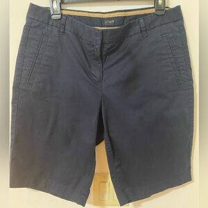 J. Crew Dark Blue Women's Bermudas